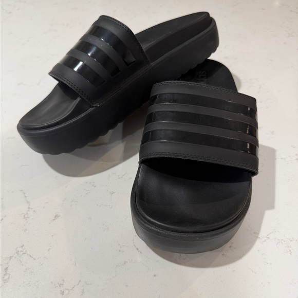 adidas Shoes - adidas Black Slide Sandals